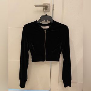 Meshki Velvet Cropped Jacket